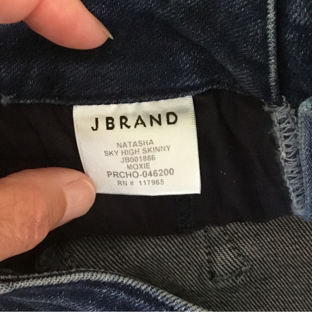 NEW J Brand Natasha Sky High Moxie Button Fly Skinny Jeans Eco Wash - Picture 9 of 11
